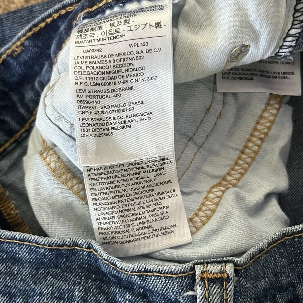Levi's 505 Men's Jeans 34x30 Straight Leg Medium Wash Denim